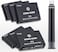 Asvine Fountain Pen Ink Cartridges Black Color, Set of 30 Refill Ink Cartridges, 3. 4 mm Bore Diameter.