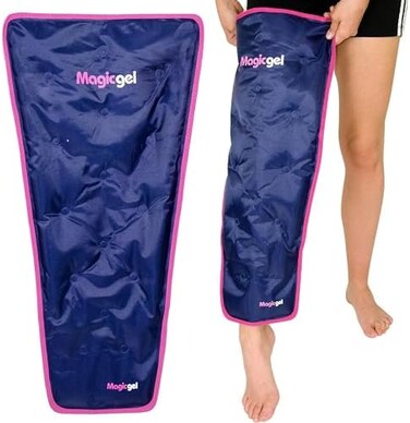 Magic Gel Leg and Thigh Gel Ice Pack - Reusable Ice Pack Cold Therapy - Reduces Pain, Swelling and Inflammation - SprainsOsteoarthritis.