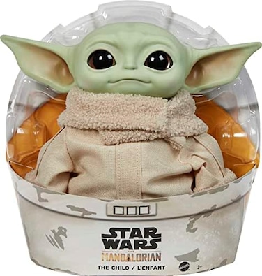 MATTEL Star Wars Grogu Plush Toy, 11-In &acirc;&euro;&oelig;The Child&acirc;&euro; From The Mandalorian, For Movie Fans, Ages 3 Years And Older Gwd85.