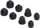 luakesa Replacement Eartips Silicone Earbuds Buds Set for Powerbeats Pro Beats Wireless Earphone Headphones,4 Pair (Black.