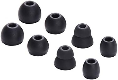 luakesa Replacement Eartips Silicone Earbuds Buds Set for Powerbeats Pro Beats Wireless Earphone Headphones,4 Pair (Black.