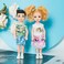 ONEST 10 Sets 5 Inch Mini Doll with Doll Clothes Party Grown Outfits Doll Accessories for Kids.