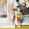 ONEST 10 Sets 5 Inch Mini Doll with Doll Clothes Party Grown Outfits Doll Accessories for Kids.
