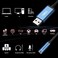 MillSO USB to 3. 5mm Audio Jack Adapter, Sapphire Blue TRRS USB to AUX Audio Jack External Stereo Sound Card for Headphone, Speaker, PS4, PS5, PC, Laptop, Desktops - 1 Feet.