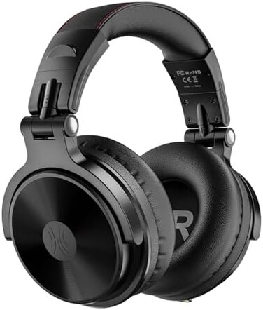 OneOdio Bluetooth Over Ear Headphones - Wireless/Wired 110 Hrs Stereo Bluetooth Headsets Foldable Headset with Deep Bass 50mm Neodymium Drivers for PC/Phone - Studio Wireless(Y80B.