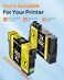 E-Z Ink (TM Remanufactured Ink Cartridge Replacement for Epson 702XL T702XL 702 T702 to use with Workforce Pro WF-3720 WF-3730 WF-3733 Printer (1 Large Black, 1 Cyan, 1 Magenta, 1 Yellow, 4 Pack.