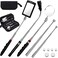 ZALALOVA Magnetic Pick-up Tools,5PcsTelescoping Magnetic Pick-Up Tool Dad Father Christmas Gift 15lb/1lb Pick Up Rod, Telescoping Flexible 3 Led Flashlight Round/Square 360 Swivel Adjustable Inspectio