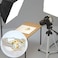 NIUBEE Acrylic Reflective Display Board for Photo Background Shooting Tables (12x12 Inch, BlackWhite.