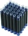 Asvine Hongdian Fountain Pen Blue Ink Cartridges, Set of 30 Refill Ink Cartridges, 3. 4 mm Bore Diameter.