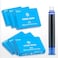 Asvine Hongdian Fountain Pen Blue Ink Cartridges, Set of 30 Refill Ink Cartridges, 3. 4 mm Bore Diameter.