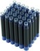 Asvine Hongdian Fountain Pen Blue Ink Cartridges, Set of 30 Refill Ink Cartridges, 3. 4 mm Bore Diameter.