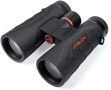 Athlon Optics Midas G2 8x42 UHD Binocular for Adult and Kids, Waterproof, high Power Durable Binoculars for Bird Watching, Hunting, Concert and Sports, Black.