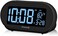 DreamSky Alarm Clocks for Bedrooms, Auto Set Digital Desk Clock for Bedside Nightstand, Electric Clock with Dimmable Brightness Dimmer, Auto DST, USB Port, Date, Temperature, Snooze.