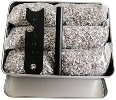 eGreen Emergency Fire Starter 3. 15" Ferro Rod Striker Magnesium 6 Bags Waterproof Tin Box for Camping Hiking Bushcraft Backpacking Outdoor Survival Bug Out Bag Prepareness.