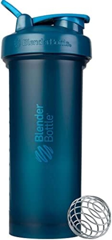 BlenderBottle Classic V2 Shaker Bottle Perfect for Protein Shakes and Pre Workout, 45-Ounce, Ocean Blue.