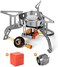 Odoland 3500W Windproof Camp Stove Camping Gas Stove with Fuel Canister Adapter, Piezo Ignition, Carry Case, Portable Collapsible Stove Burner for Outdoor Backpacking Hiking and Picnic.