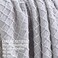CREVENT 127x152cm Rustic Farmhouse Couch Sofa Throw Blanket for Bedroom Living Room Decoration, Soft Warm Cozy Light Weight for Spring Summer Light Grey.