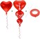 HongyiTime 202 I Love You Balloons - Helium Supported - Love Balloons - Valentine's Day Decorations and Gift Idea for Him or Her, Wedding Birthday DecorationsRibbonStraw Included.