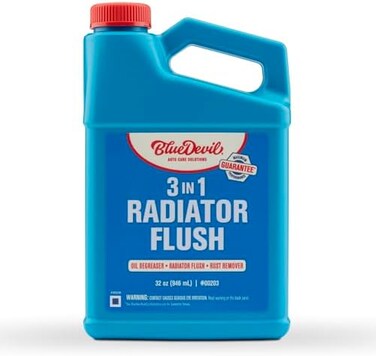 BlueDevil Products BlueDevil 00203 Radiator FlushOil Degreaser - 32 Ounce,Gray.