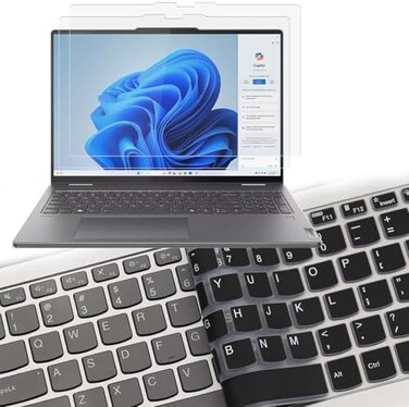 واقي شاشة KEANBOLL (عبوة من قطعتين) لجهاز Lenovo Yoga C740 مقاس 14 بوصة (موديلات 2019، 2020، 2021)، واقي شاشة غير لامع مضاد للتوهج لجهاز Lenovo Yoga C740 مقاس 14 بوصة. مضاد للتوهج/مضاد لبصمات الأصابع.