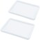 lofekea 2 Pack Ceramic Soap Dish Porcelain Soap Holder for Bathroom and Shower.