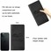 TILDOSAC Leather Car Registration and Insurance Card Holder, Car Document Holder for Cards License with Magnetic Shut (Black, large.