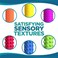 BunMo Fidget Toys And Textured Sensory Toys By - Textured Stretchy Strings Fidget Toy. Bumpy Fidget Toys For Adults And Kids Make Anxiety Toys, Autism Sensory Toys, And Easter Basket Stuffers.