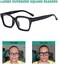 Eyekepper 4 Pack Ladies Reading Glasses - Oversized Square Design Reader Eyeglasses for Women, 4 Pairs Mix, 4 Count (Pack of 1.
