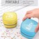 ODISTAR Desktop Vacuum Cleaner,Mini Table dust Sweeper Energy Saving, Cleaning Hairs,Crumbs,Computer Keyboard of Gifts for Kids (Pink.