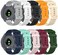 RuenTech Bands Compatible with Garmin Vivoactive 4S/Vivomove 3S/ Venu 2S/Venu 3S Band Silicone Quick Release Straps 18MM Replacement Wristband (10 Colors.