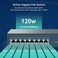 YuanLey 8 Port Gigabit PoE Switch, 8 PoEPort 1000Mbps, 120W 802. 3af/at, Metal Fanless Unmanaged Plug and Play.