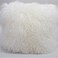 yingda1992 Mongolian Lamb Fur Throw Pillow Cover Soft Fluffy Square Cushion Car Accessories Decorated for Livingroom.