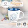 Christian Art Gifts Ceramic Coffee/Tea Mug 14 oz Blue Floral Friendship MugA Sweet Friendship Refreshes The Soul Proverbs 27:9 Encouraging Friendship Mug for Women Microwave/Dishwasher Safe.