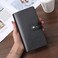 JERLA RFID Credit Card Holder Book,Leather Business Card Organizer for Women Men 96 Card Slots (Black.