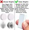 Homie Magnetic Curtain Weights 8 Pack of Waterproof MagnetsCarrying Case, Great Decor for Bathroom, Shower, Liner, Flags, and Sheer, Heavy Duty Works Outdoor to Stop Wind (8 Pack, White.