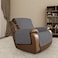 Easy-Going Oversized Recliner Cover Reversible Couch Cover Sofa Cover for Living Room Water Resistant Furniture Protector with Elastic Straps for Pets Dog (Oversized Recliner, Gray/Ivory.