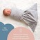 SleepingBaby Zippy Swaddle - Baby Swaddle Blanket with Convenient Bottom Zipper - Heather Grey - Small/Medium.