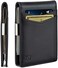 SERMAN BRANDS Money Clip Wallet - Mens Wallets slim Front Pocket RFID Blocking Card Holder Minimalist Mini Bifold.