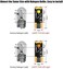 مصابيح LASFIT 194 168 LED للوحة الترخيص ومصابيح الإشارة الجانبية، مزيج أبيض وأصفر، T10 W5W 6000k 400LM ساطعة للغاية، خالية من Canbus، 4 قطع.