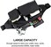 CXWMZY Fanny Pack for WomenMen Waist Bag Hip Bum Bag, Strap Extension Large Capacity Easy Carry Any Phone, Passport, Wallet, for Outdoors Workout Traveling Casual Running Cycling (Black.