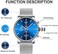 GOLDEN HOUR Mens Watch Fashion Sleek Minimalist Quartz Analog Mesh Stainless Steel Waterproof Chronograph Watches for Men with Auto Date.