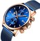 GOLDEN HOUR Mens Watch Fashion Sleek Minimalist Quartz Analog Mesh Stainless Steel Waterproof Chronograph Watches for Men with Auto Date.