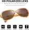 FEISEDY Square Sunglasses for Women Polarized UV Protection Fashion Classic Sun Glasses B2526.