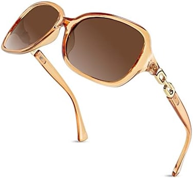 FEISEDY Square Sunglasses for Women Polarized UV Protection Fashion Classic Sun Glasses B2526.