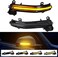 KanSmart LED Dynamic Sequential Turn Signal Light for BMW 1 2 3 4 Series F30 F20 F21 F22 F32 F33 F80 F82 F86 E84 X1 i3 M2 - Rear View Mirror Side LED Marker Lamp Smoked Lens Amber Blink Indicator.