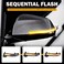 KanSmart LED Dynamic Sequential Turn Signal Light for BMW 1 2 3 4 Series F30 F20 F21 F22 F32 F33 F80 F82 F86 E84 X1 i3 M2 - Rear View Mirror Side LED Marker Lamp Smoked Lens Amber Blink Indicator.