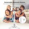 ATUMTEK Selfie Stick Tripod, Extendable 3 in 1 Aluminum Bluetooth Selfie Stick with Wireless Remote and Tripod Stand for iPhone 16/15/14/13/12/11 Pro Max/XS Max/XS/XR/X/8/7, Samsung Smartphones White.