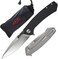 Firebird GANZO Adimanti Skimen Pocket Folding Knife G10 Handle with Clip and Glass Breaker D2 Steel Blade Hunting Fishing Camping Outdoor EDC Knife (Black.