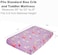 EVERYDAY KIDS Baby Girl Fitted Crib Sheet Unicorn Dreams, 100% Soft Microfiber, Breathable Baby Sheet, Fits Standard Size Crib Mattress 28in x 52in, Nursery Sheet.