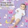 EVERYDAY KIDS Baby Girl Fitted Crib Sheet Unicorn Dreams, 100% Soft Microfiber, Breathable Baby Sheet, Fits Standard Size Crib Mattress 28in x 52in, Nursery Sheet.